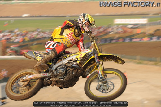 2009-10-04 Franciacorta - Motocross delle Nazioni 0603 Warm up group 1 - Steve Ramon - Suzuki 450 BEL